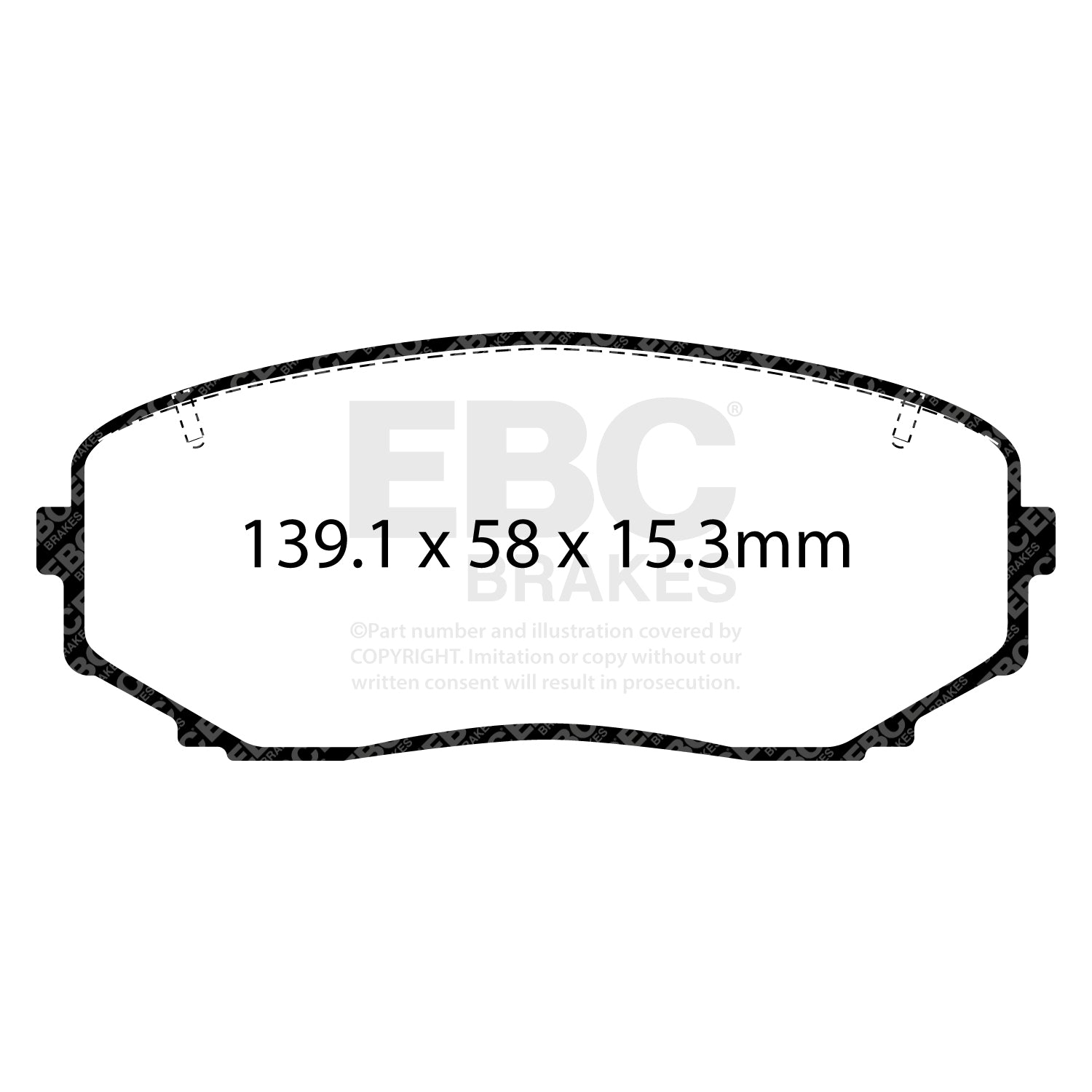 EBC Brakes Greenstuff 6000 Series Truck and SUV Brake Pad Set (DP6992)