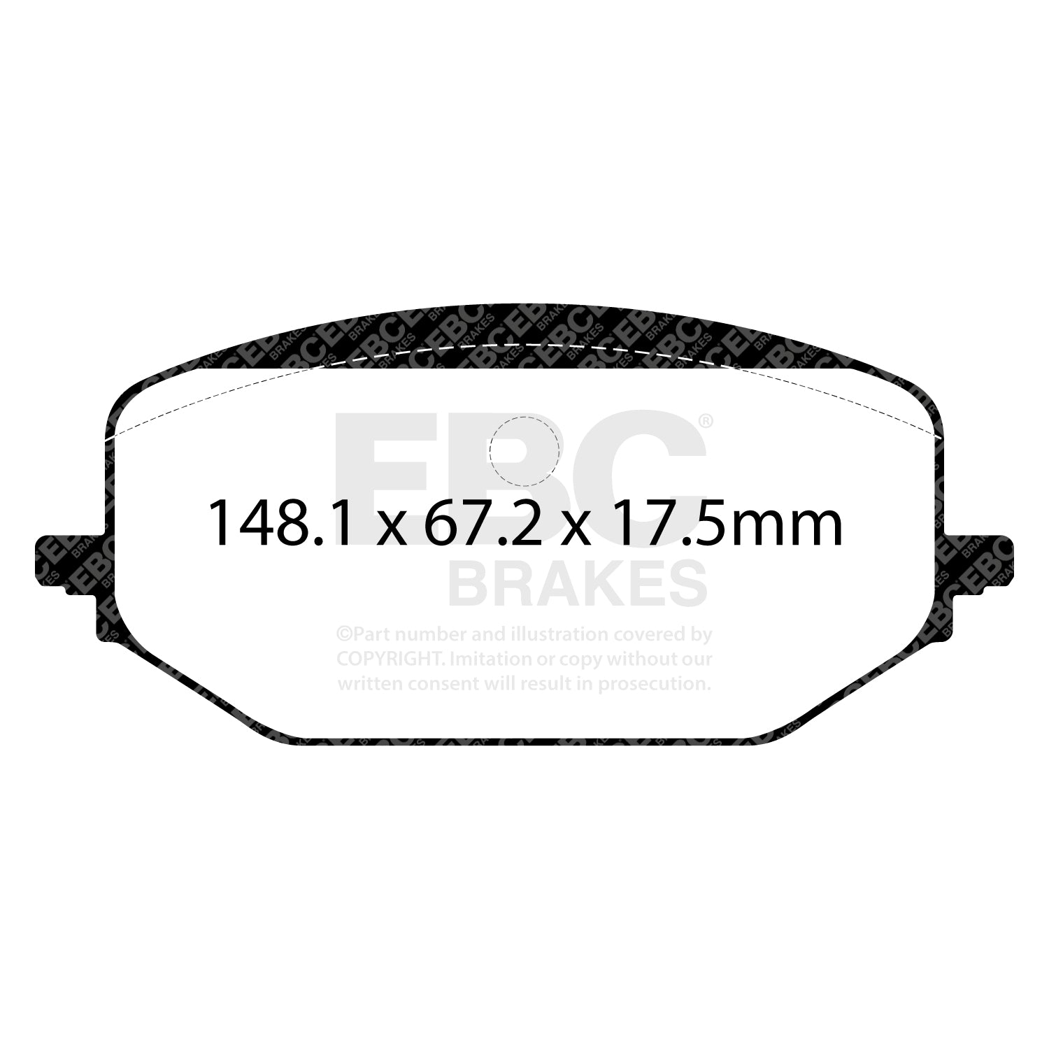 EBC Brakes Greenstuff 6000 Series Truck and SUV Brake Pad Set (DP6992)