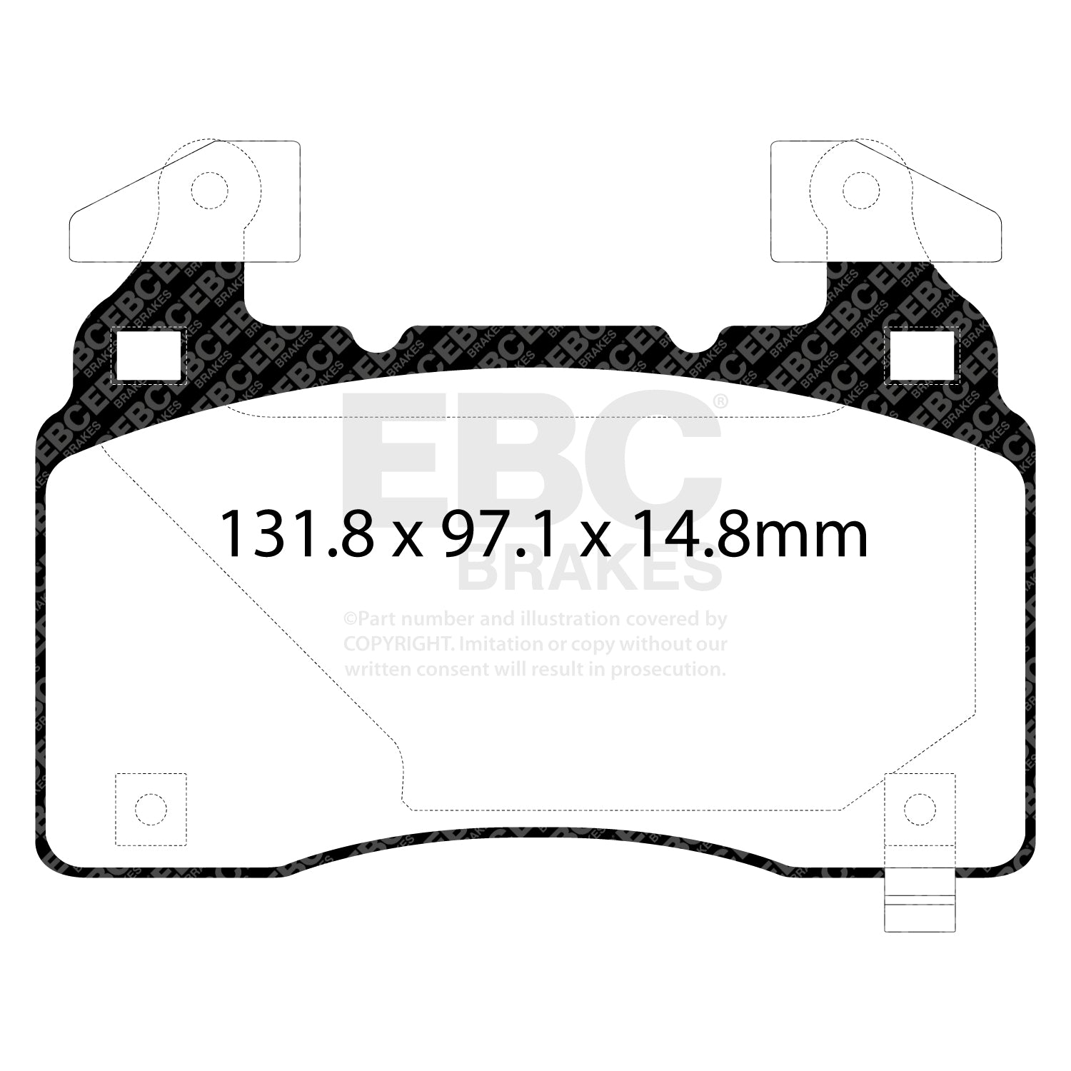 EBC Brakes Greenstuff 6000 Series Truck and SUV Brake Pad Set (DP6992)