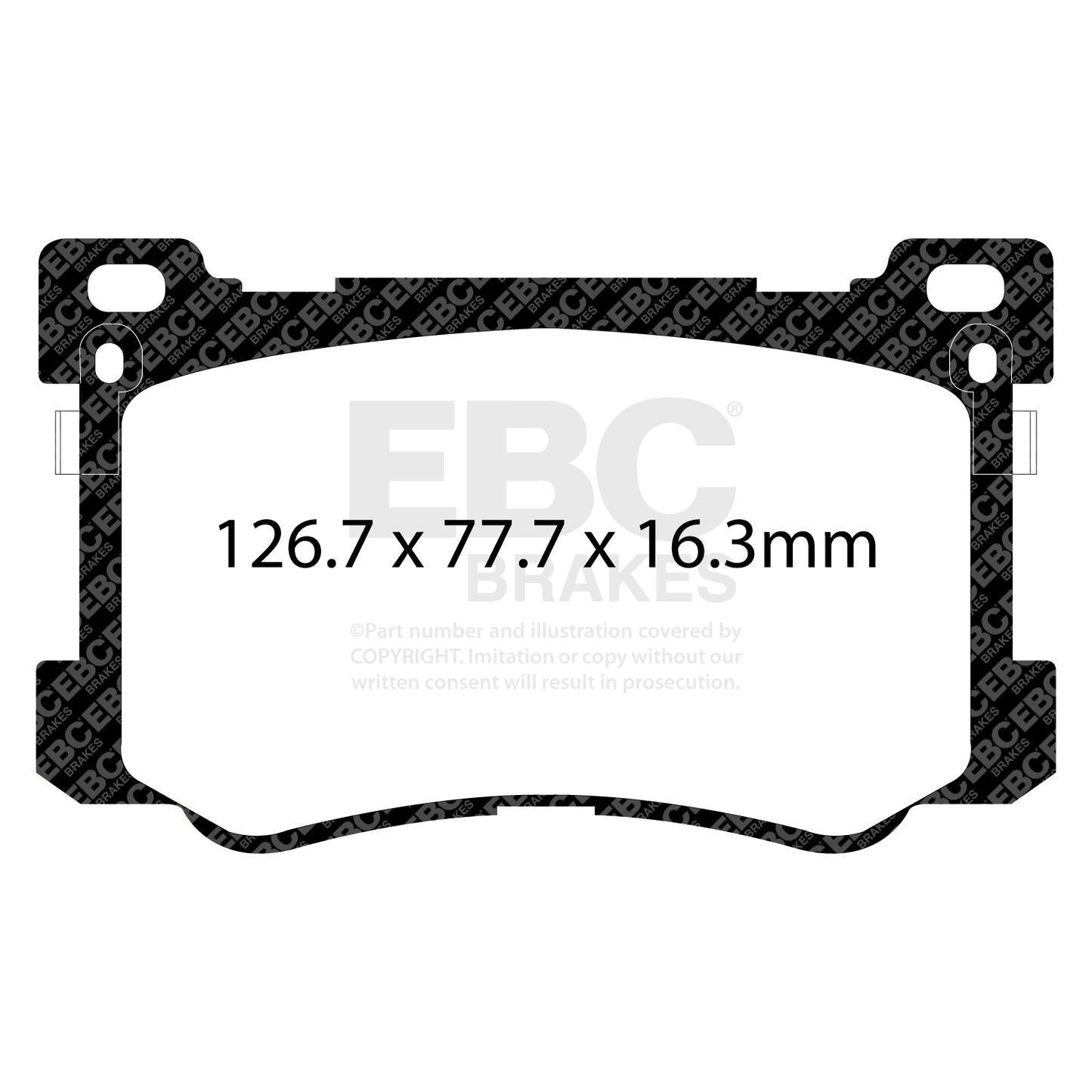 EBC Brakes Greenstuff 6000 Series Truck and SUV Brake Pad Set (DP6992)