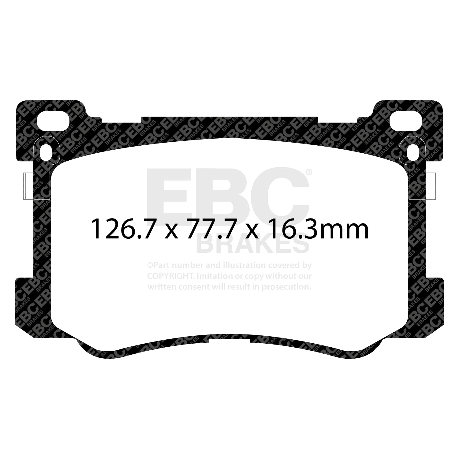 EBC Brakes Greenstuff 6000 Series Truck and SUV Brake Pad Set (DP6992)