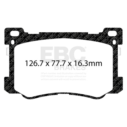 EBC Brakes Greenstuff 6000 Series Truck and SUV Brake Pad Set (DP6992)