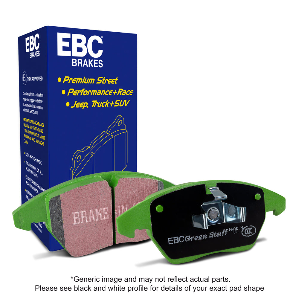 EBC Brakes Greenstuff 6000 Series Truck and SUV Brake Pad Set (DP61481)