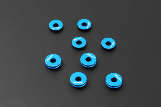 HR-TOYOTA GR YARIS 20- SHIFTER ASSEMBLY MOUNTING BUSHING SOLID ALUMINUM - 8PCSSET