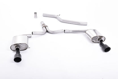 Milltek Sport  Cat-back Exhaust - 2009 - 2011 Audi  A4  2.0 TDi B8 177PS quattro Saloon and Avant
