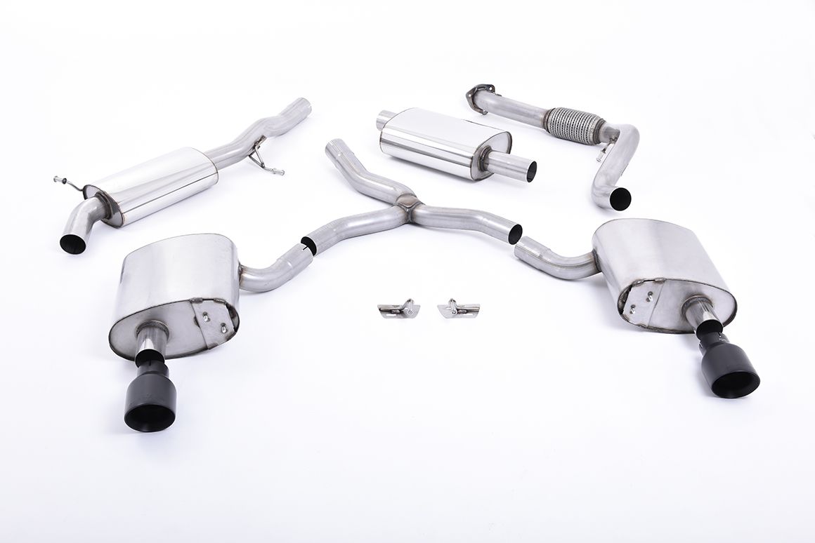 Milltek Sport  Cat-back Exhaust - 2016 - 2025 Audi  A4  2.0 TFSI B9 Quattro Saloon & Avant (Non OPF/GPF Models inc Mild Hybrid & Without Brace Bars)