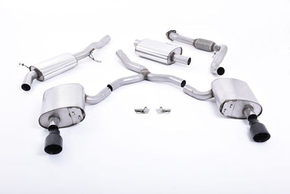 Milltek Sport  Cat-back Exhaust - 2016 - 2025 Audi  A4  2.0 TFSI B9 Quattro Saloon & Avant (Non OPF/GPF Models inc Mild Hybrid & Without Brace Bars)