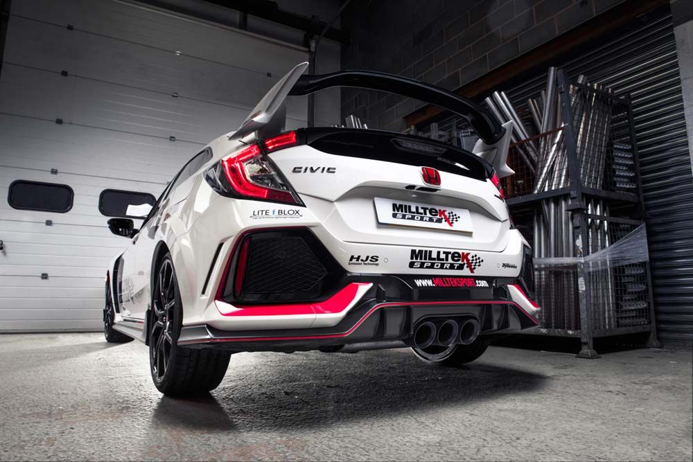 Milltek Sport  Cat-back Exhaust - 2017 - 2022 Honda / Acura  Civic  Type R FK8 2.0 i-VTEC (Both OPF/GPF & Non OPF/GPF Models)
