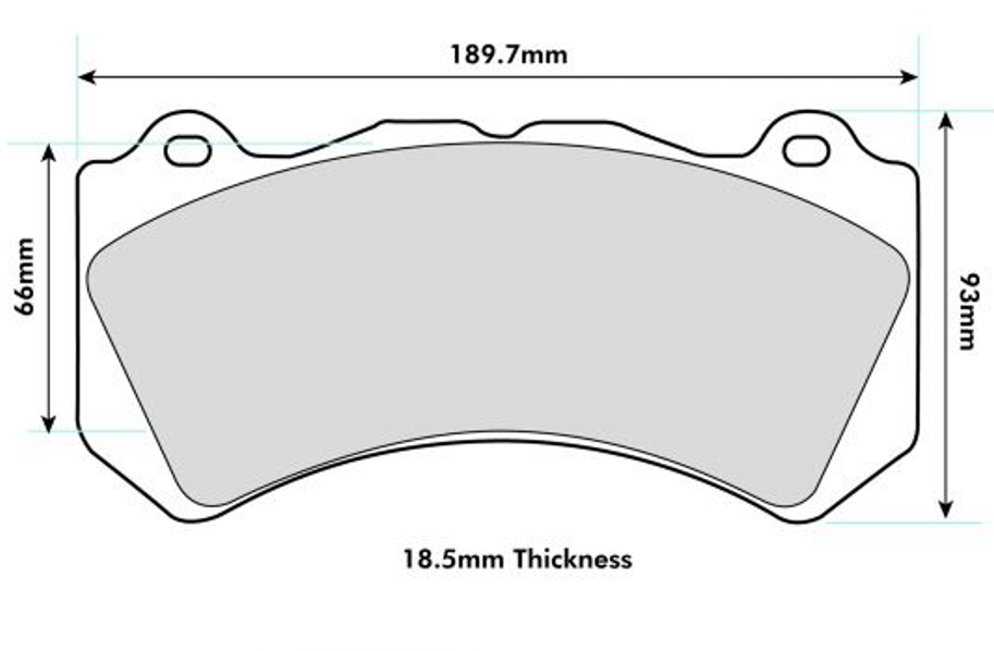 2011 -  NISSAN Skyline GT-R (R35) PBS  Front Brake Pads