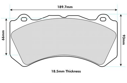 2011 -  NISSAN Skyline GT-R (R35) PBS  Front Brake Pads