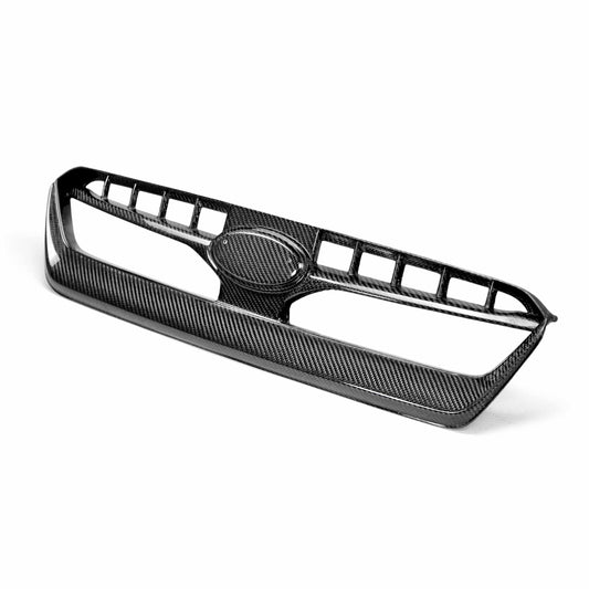 Oem-Style Carbon Fibre Front Grille For 2015-2017 Subaru Wrx/Sti