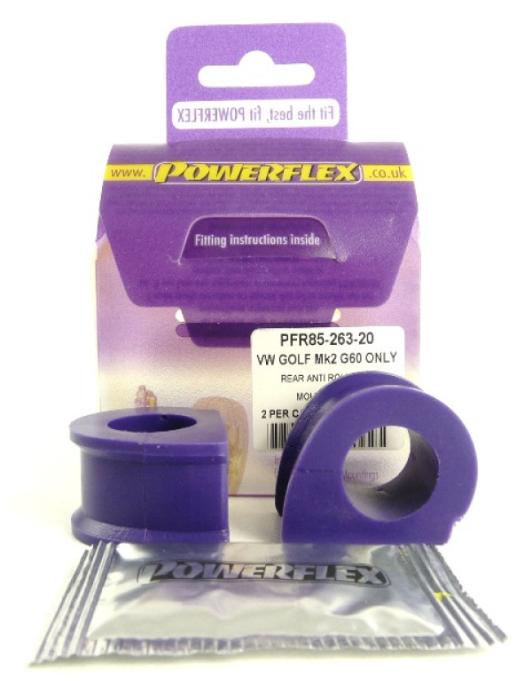 Powerflex - Volkswagen Golf Golf MK2 (1985 - 1992)Golf MK2 4WD, Inc Rallye & Country (1985 - 1992) Rear Anti Roll Bar Inner Bush 20mm