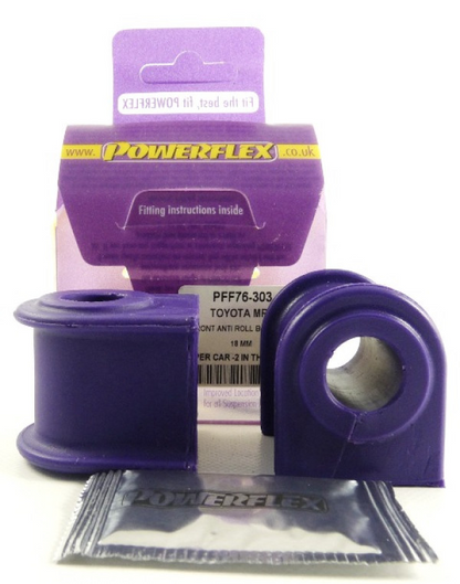 Powerflex - Toyota MR2 Models MR2 Gen2 SW20 (1989 - 1999)MR2 SW20 REV 1 (1989 - 1991) Front Anti Roll Bar Bush 18mm