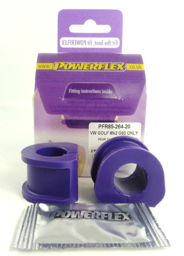 Powerflex - Volkswagen Golf Golf MK2 (1985 - 1992)Golf MK2 4WD, Inc Rallye & Country (1985 - 1992) Rear Anti Roll Bar Outer Mount 20mm