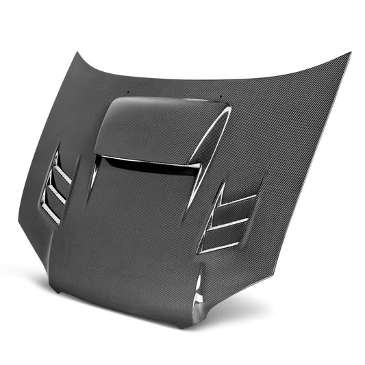 Cwii-Style Carbon Fibre Bonnet For 2004-2005 Subaru Impreza/Wrx/Sti