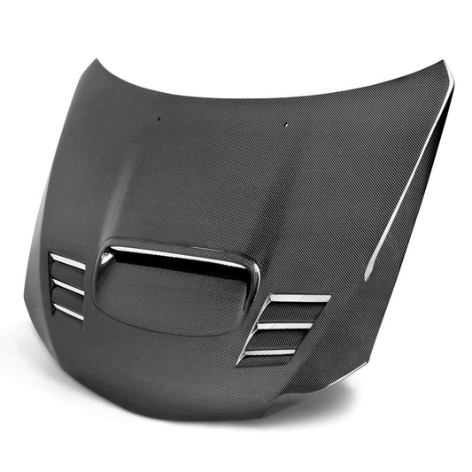 Cwii-Style Carbon Fibre Bonnet For 2008-2014 Subaru Wrx/Sti