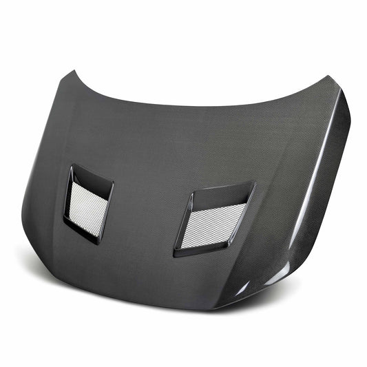 Thrw-Style Carbon Fibre Bonnet For 2022-2023 Honda Civic 4 Dr