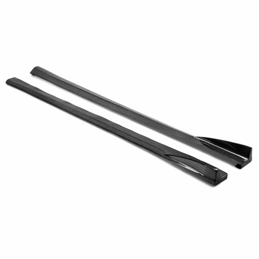 Cs-Style Carbon Fibre Side Skirts For 2008-2014 Subaru Sti / 2011-2014 Wrx