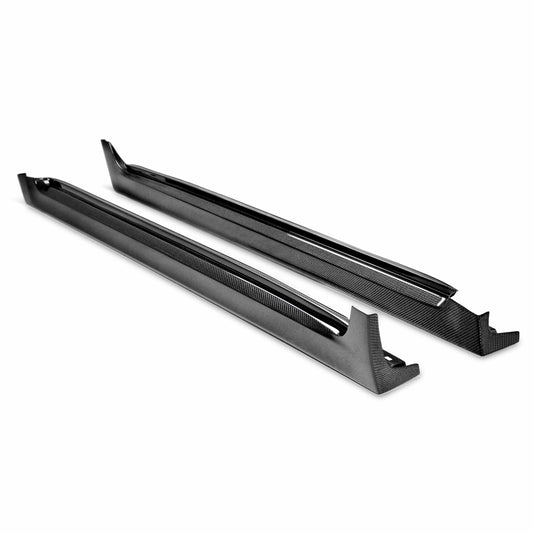 Oem-Style Carbon Fibre Side Skirts For 2008-2014 Subaru Sti / 2011-2014 Wrx